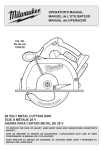 OPERATOR`S MANUAL MANUEL de L