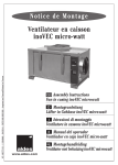 Notice de Montage Ventilateur en caisson inoVEC micro-watt