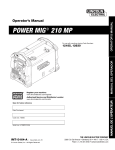Manual del operador POWER MIG® 210 MP