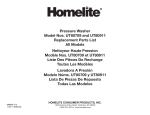 Pressure Washer Model Nos. UT80709 and UT80911 Replacement