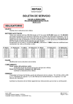 BOLETIN DE SERVICIO OBLIGATORIO