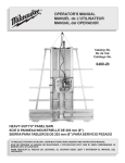 OPERATOR`S MANUAL MANUEL de L`UTILISATEUR MANUAL del