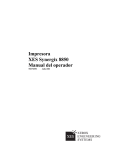 Impresora XES Synergix 8850 Manual del operador