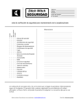 Lista de verificaci&oacute;n de seguridad para mantenimiento