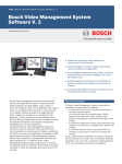 Bosch Video Management System Software V. 2