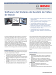 Software del Sistema de Gestión de Vídeo de Bosch