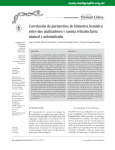 Correlación de parámetros de biometría hemática