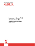Impresora Xerox 721P de formato ancho Manual del operador
