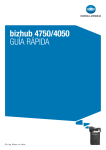 bizhub 4750/4050 GU&Iacute;A R&Aacute;PIDA