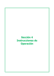 Instrucciones de Operaci&oacute;n