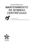 MANTENIMIENTO DE BOMBAS CENTRIFUGAS