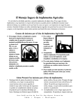 El Manejo Seguro de Implementos Agrícolas