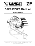 zf series pressure washer operator`s manual