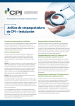 Anillos de empaquetadura de CPI &ndash; Instalaci&oacute;n