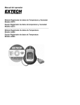 Manual del operador - Extech Instruments