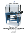 Peerless 7000™ Amoladora Automatica de Carretes Manual del