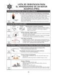 PWC Checklist Spanish - National Safe Boating Council