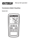 Manual del operador Termómetro Doble K EasyView