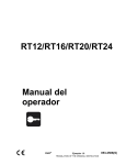 RT12/RT16/RT20/RT24 Manual del operador