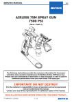 AIRLESS 75M SPRAY GUN 7500 PSI