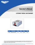 Operator`s Manual CAYENNE® MODEL 2000 WARMER