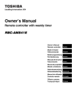 Owner`s Manual - Homocrisis by Toshiba Calefacción & Aire