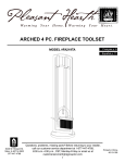 Arched 4 Pc. FirePlAce ToolseT Model #FA219TA