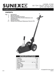 SPECIFICATIONS CONTENTS: