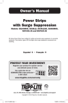 Power Strips with Surge Suppression Owner`s Manual