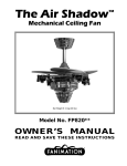 The Air Shadow&trade; - Del Mar Fans and Lighting