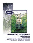 Manual del Propietario - Electrostatic Spraying Systems