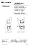 Submersible Plastic Sump Pumps Pompes