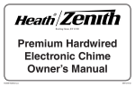 Premium Hardwired Electronic Chime Owner`s Manual