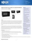 Gabinete de 6U para instalar en la pared SmartRack Especificaciones