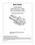 DYNA-WAVE CENTRIFUGAL PUMP WITH INTEGRAL TRAP