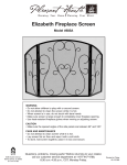 Elizabeth Fireplace Screen Model # 885A