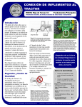 CONEXIÓN DE IMPLEMENTOS AL TRACTOR