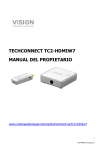 TECHCONNECT TC2-HDMIW7 MANUAL DEL PROPIETARIO