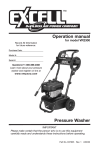 Pressure Washer Operation manual