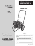 Generator Instruction manual