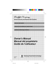 Owner`s Manual Manual del propietario Guide de l`utilisateur