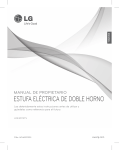 estufa eléctrica de doble horno