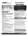 PRECAUCI&Oacute;N - AquaGlide