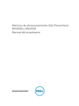 Matrices de almacenamiento Dell PowerVault MD3400 y MD3420
