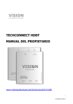 TECHCONNECT HDBT MANUAL DEL PROPIETARIO