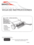 HOJA DE INSTRUCCIONES - Brinly