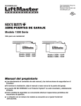 ABRE-PUERTAS DE GARAJE Modelo 1300 Serie