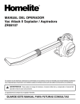 MANUAL DEL OPERADOR Vac Attack II Soplador