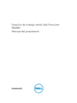 Estación de trabajo móvil Dell Precision M6800 Manual del propietario