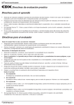 Directivas de evaluaci&oacute;n practica Directivas para
